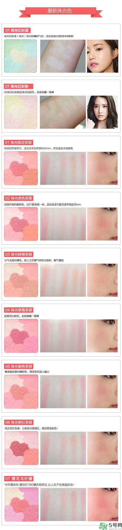 canmake花瓣腮紅色號對比圖？canmake五色花瓣腮紅試色