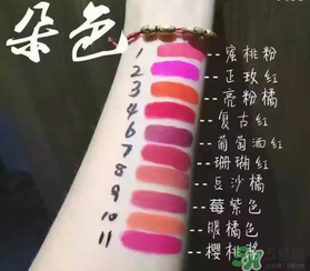 朵色唇釉哪個顏色好看？朵色唇釉色號圖片