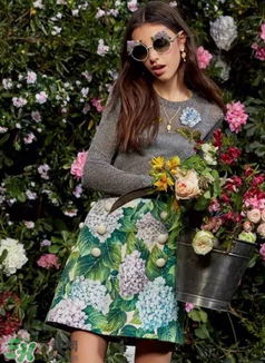 dolce gabanna杜嘉班納2017秋冬繡球花系列怎么樣_好看嗎？
