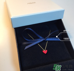 ahkah小紅心項鏈多少錢？ahkah紅心鎖骨鏈專柜價格
