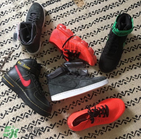 vlone與nike air force 1high聯(lián)名款運動鞋配色有哪幾種？