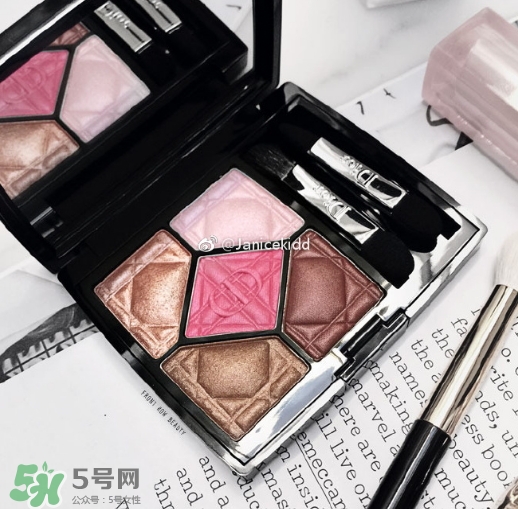 迪奧2017限定五色眼影多少錢？迪奧2017限定五色眼影色號試色