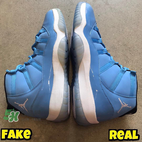 air jordan 11北卡藍真假怎么分辨？aj11北卡藍真假鑒定