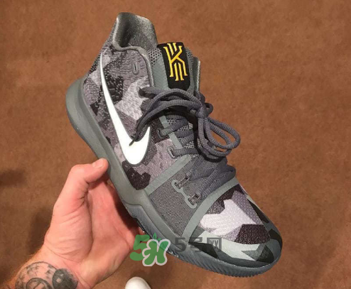 nike kyrie 3 girls eybl會發(fā)售嗎？歐文3代精英賽灰色迷彩實物