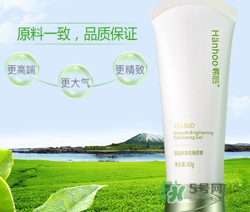 韓后茶蕊去角質(zhì)素怎么用？韓后茶蕊亮滑去角質(zhì)素用法