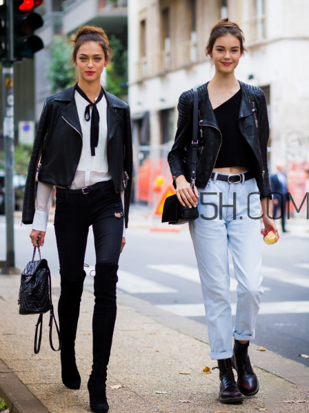 皮衣配牛仔褲好看嗎？皮衣和牛仔褲怎么搭配？