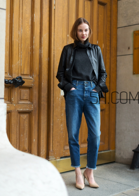 皮衣配牛仔褲好看嗎？皮衣和牛仔褲怎么搭配？