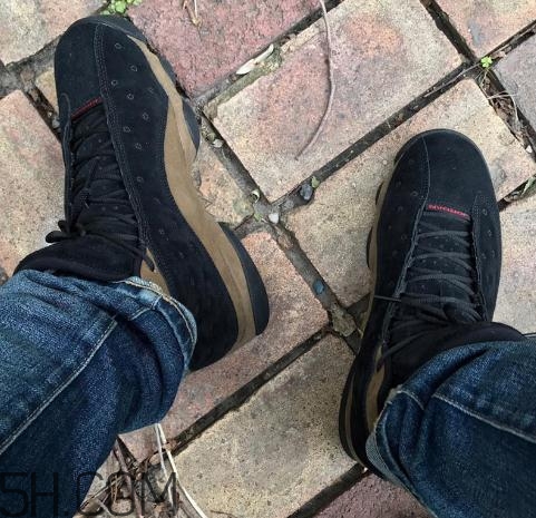 air jordan 13 olive麂皮橄欖配色上腳效果怎么樣？