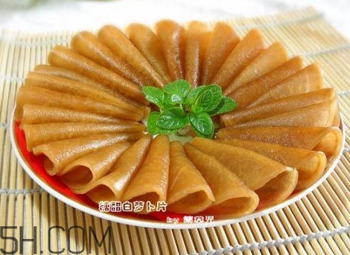 糖醋蘿卜皮怎么做？怎么用菜刀削蘿卜皮和薄蘿卜片