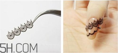 手指粗做什么美甲好看？蕾絲美甲怎么做教程圖解