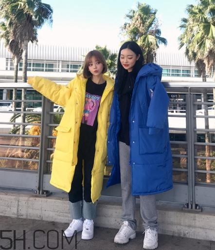 藍(lán)色棉襖配什么褲子？藍(lán)色棉服搭配褲子圖片
