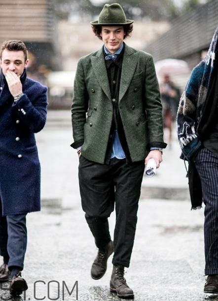 男士九分褲配什么鞋子好看？男士九分褲搭配鞋子圖片