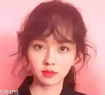 M型短劉海適合什么臉型？幫助大臉遮住大額頭