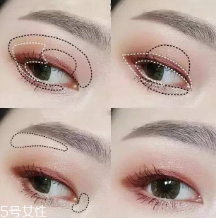 內(nèi)雙怎么畫眼影？使用啞光OR微珠光眼影