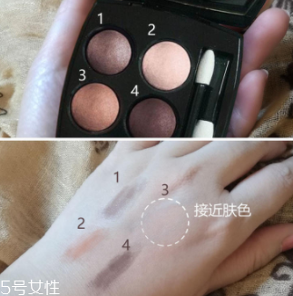 香奈兒四色眼影206試色 讓眼睛更立體 香奈兒四色眼影206試色 讓眼睛更立體