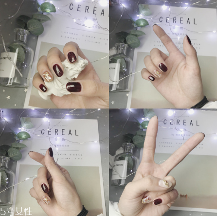 紅色系列奶茶色秋冬美甲推薦 和毛衣最配的美甲 紅色系列奶茶色秋冬美甲推薦 和毛衣最配的美甲