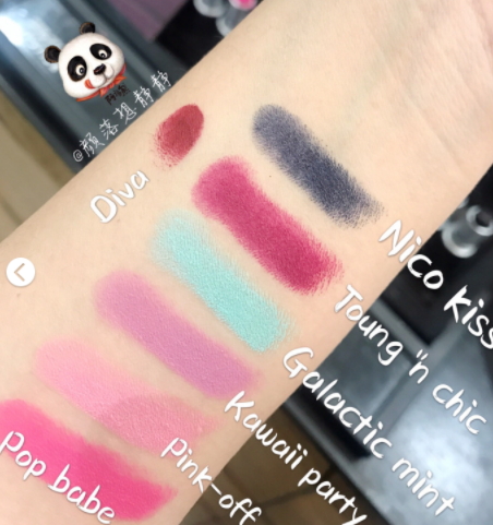 mac魅可熊貓聯(lián)名系列色號試色 mac魅可熊貓聯(lián)名系列色號試色