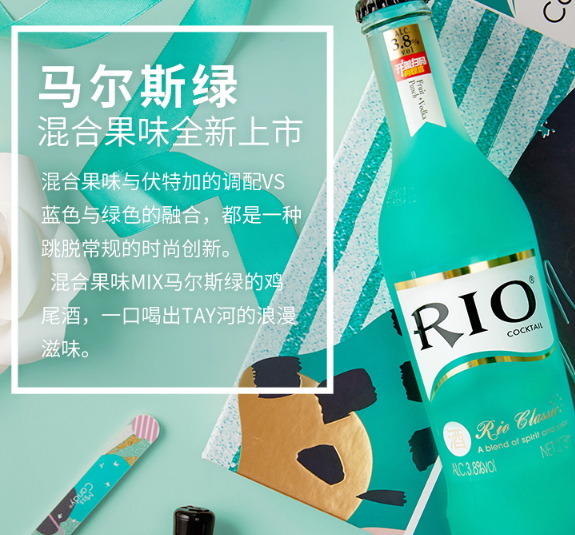 rio馬爾斯綠雞尾酒好喝嗎？rio馬爾斯綠什么味道