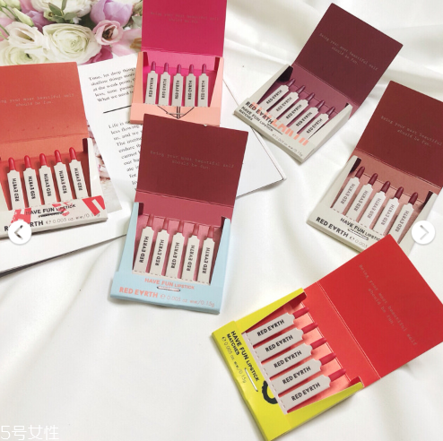 red earth紅地球火柴盒口紅哪個顏色最好看 red earth紅地球火柴盒口紅哪個顏色最好看