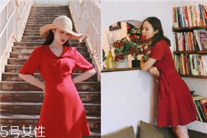 大紅色連衣裙怎么搭配？大紅色連衣裙搭配技巧