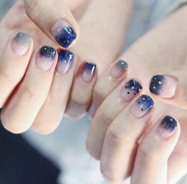 藍色系美甲圖片2019 仙氣滿滿藍色系美甲 藍色系美甲圖片2019 仙氣滿滿藍色系美甲