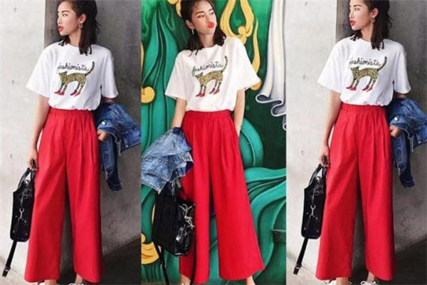 夏天穿什么顏色闊腿褲好看 夏季闊腿褲穿搭